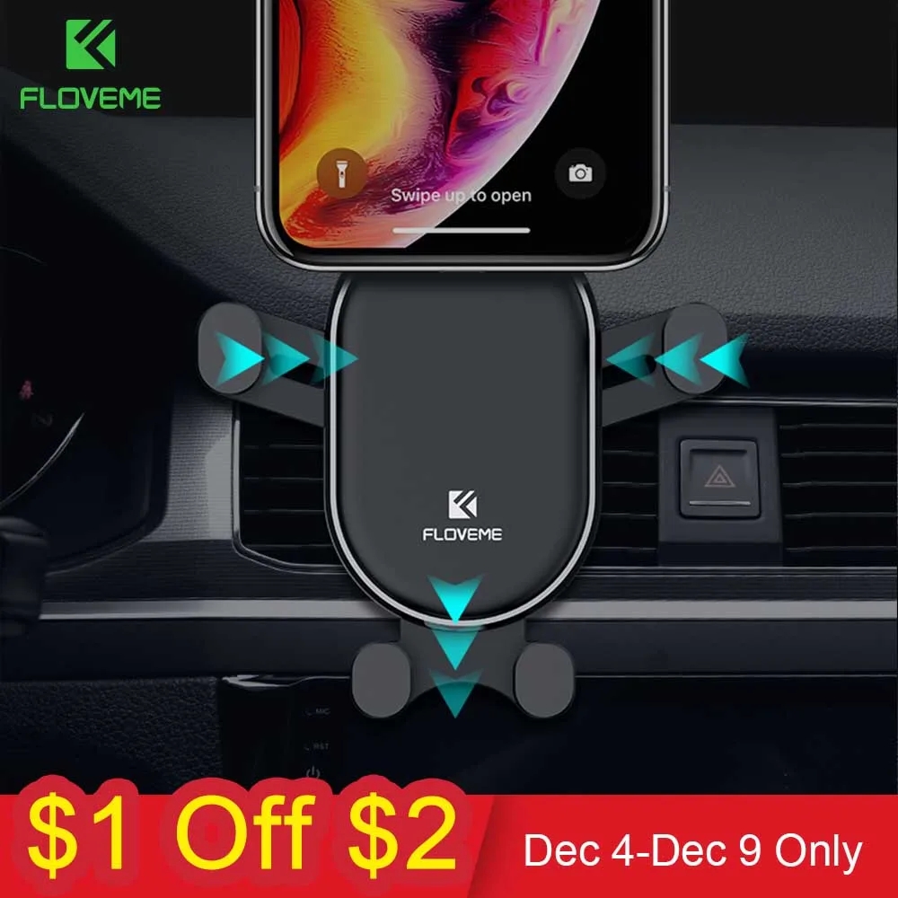 

FLOVEME Gravity Car Phone Holder Air Vent Mount Phone Car Holder for iPhone XS MAX X Xiaomi Mobile Phone Stand Suporte Celular