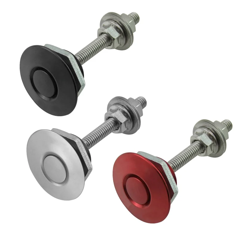 

Car Aluminium Alloy Hood Pins Lock Quick Release Push Clip Bonnet 25MM Body Panel Fastener Panel Latch Multifunctional