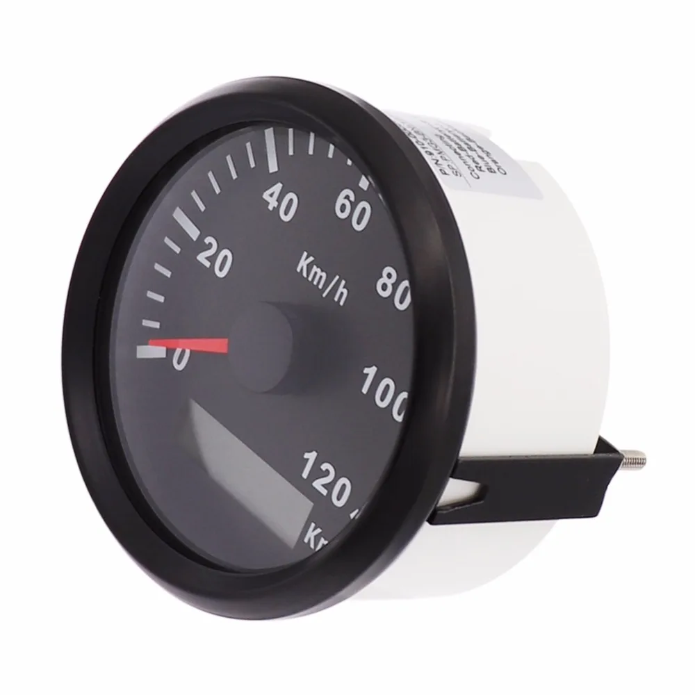

85mm GPS Speedometer Gauge Boat Car 120km/h 200km/h Speed Gauge Stainless Steel Speedometer for Motorcycle Marine Car 9~32V