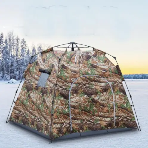 

Heighten 1.7 meters Thick Ice fishing tent! Professional thick cotton warm winter fully automatic fishing tent