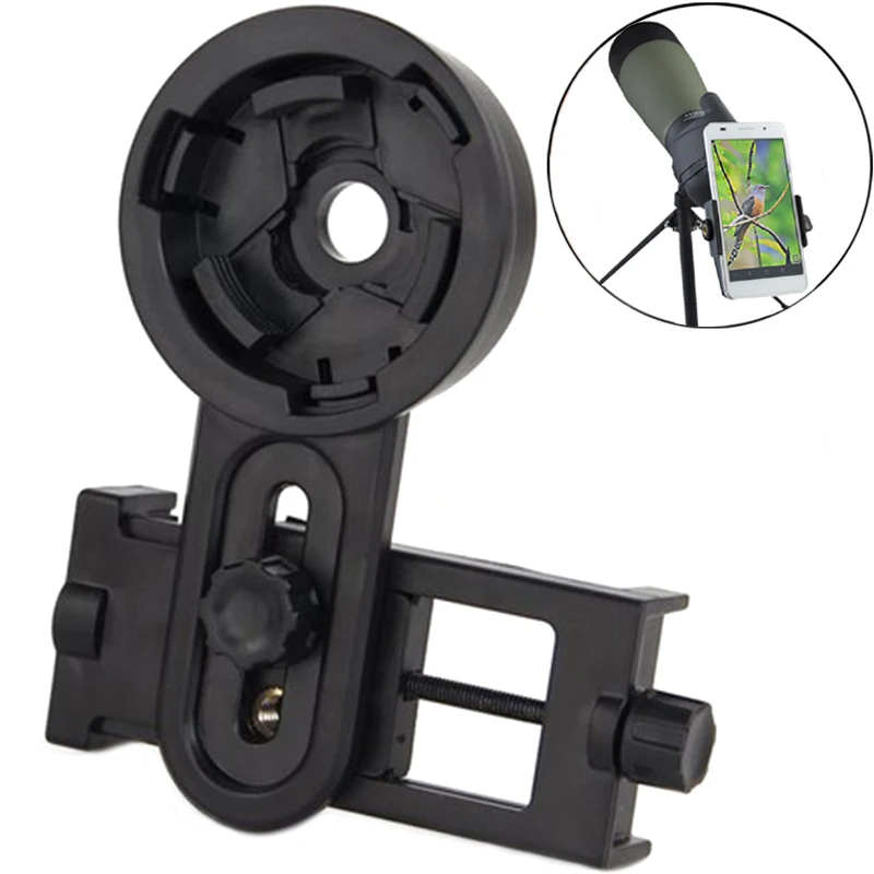 Universal Telescope Spotting Scope Camera Adapter Mobile Phone Stand Holder Bracket for most smart mobile phone 