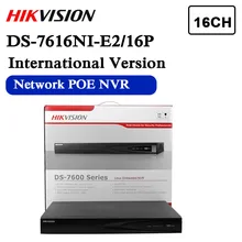 DS-7616NI-E2/16 P английская версия 16ch NVR с 2SATA 16POE порта HDMI и VGA выход Встроенный plug& play сетевой видеорегистратор POE H.264
