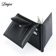 DANJUE Rfid Блокировка Мужской зажим для денег Кожаный клатч кошелек Мужская мода большая емкость Кредитная карта посылка маленький кошелек для монет мужской