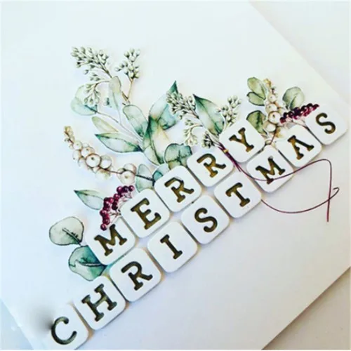 

Small Square Letters Metal Cutting Dies for DIY Scrapbooking Album Paper Cards Making Decorative Crafts Supplies 2019 New Diecut