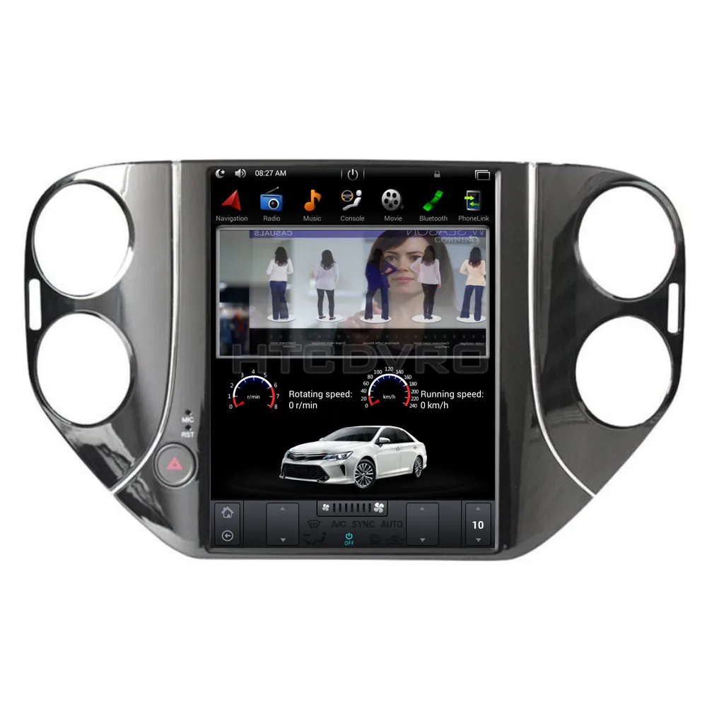 Best YMODVHT 10.4inch Telsa Style Vertical Screen Quad Core Android 7.1 2GB RAM Car DVD GPS for VW Tiguan 2010-2016 RDS Radio Audio 13