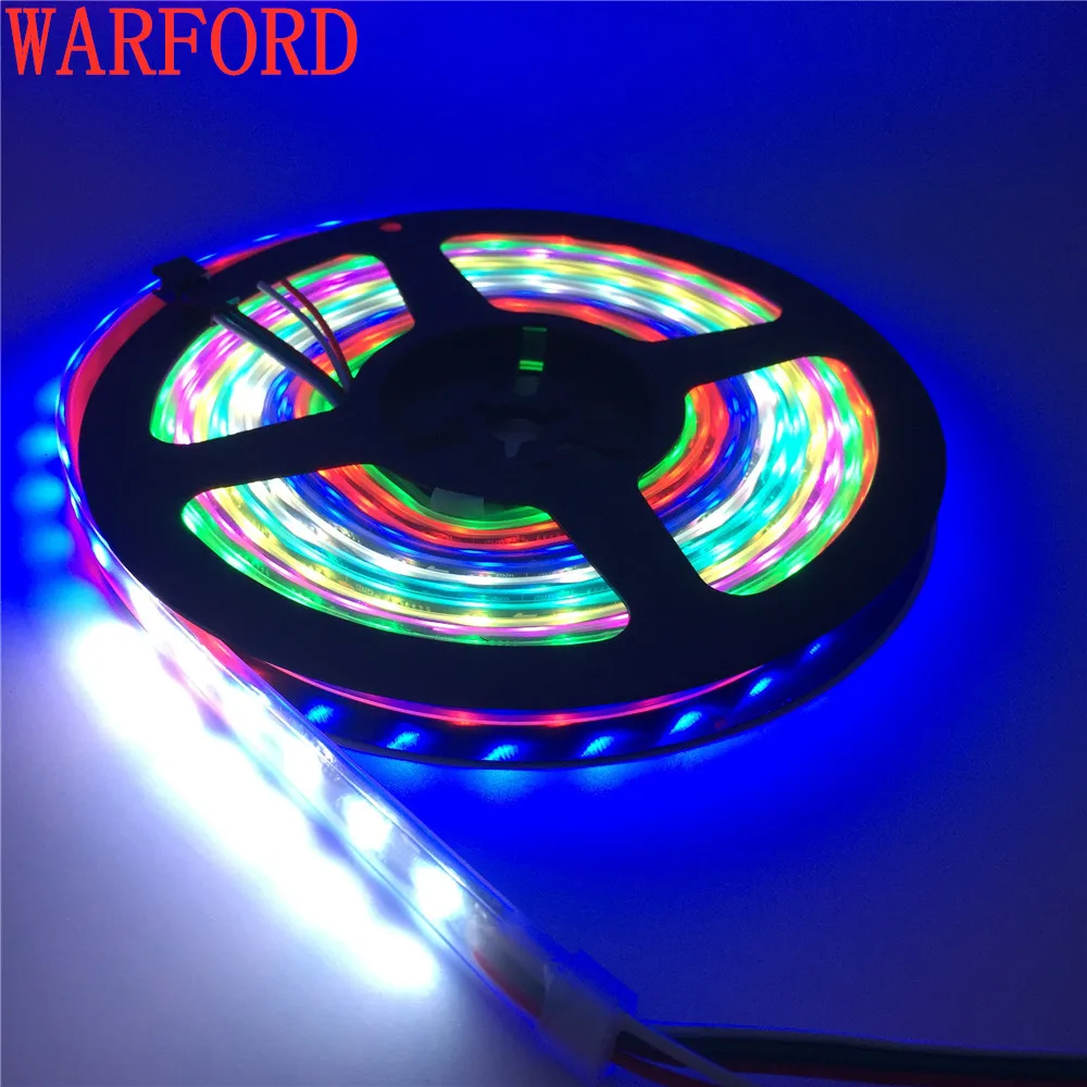 

WS2811 DC12V 5050 SMD RGB Strip Addressable 30/48/60leds/m Led Pixels External 1 ic control 3 Leds 5m/roll 16.5ft