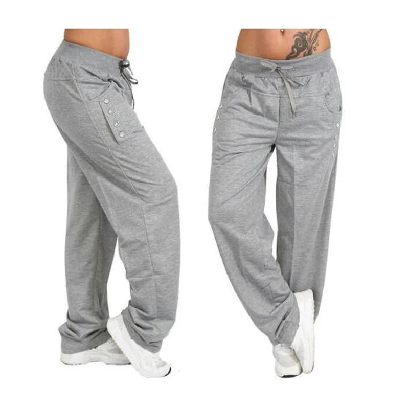 Men Sport Pants Mens High Waist Running Jogging Trousers Elastic Breathable Bottoms