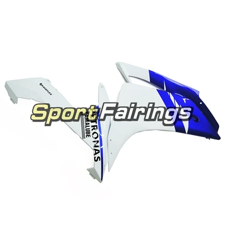 Полный обтекатели для Yamaha YZF1000 R1 2007 2008 07 08 Спортбайк тела деталь комплекта ABS Пластик инъекций капоты белого и синего цвета корпусов