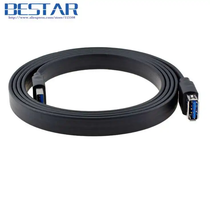 (200 pieces/lot) 5Gbps USB 3.0 A type Male To Female Flat Extension