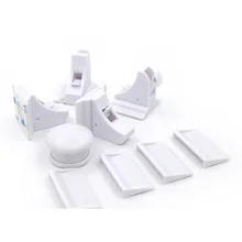 Детский замок безопасности, Детские замки для ящиков, двери, защита от детей, магнитный ящик для шкафа, замки, многофункциональные, предотвращают открытие с 4 замками, 1 ключ