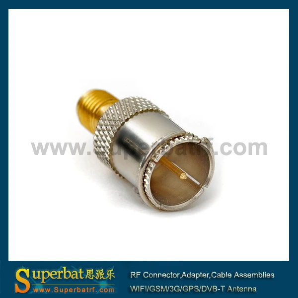 

Superbat RF SMA-F adapter SMA Female Jack to F Male Plug Quick Push-on straight Connector