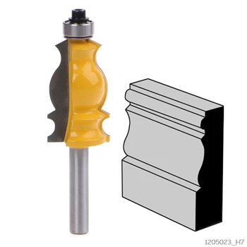

8mm Shank Architectural Cemented Carbide Molding Router Bit Woodwork Cutter For Wood Cutting Power Tools
