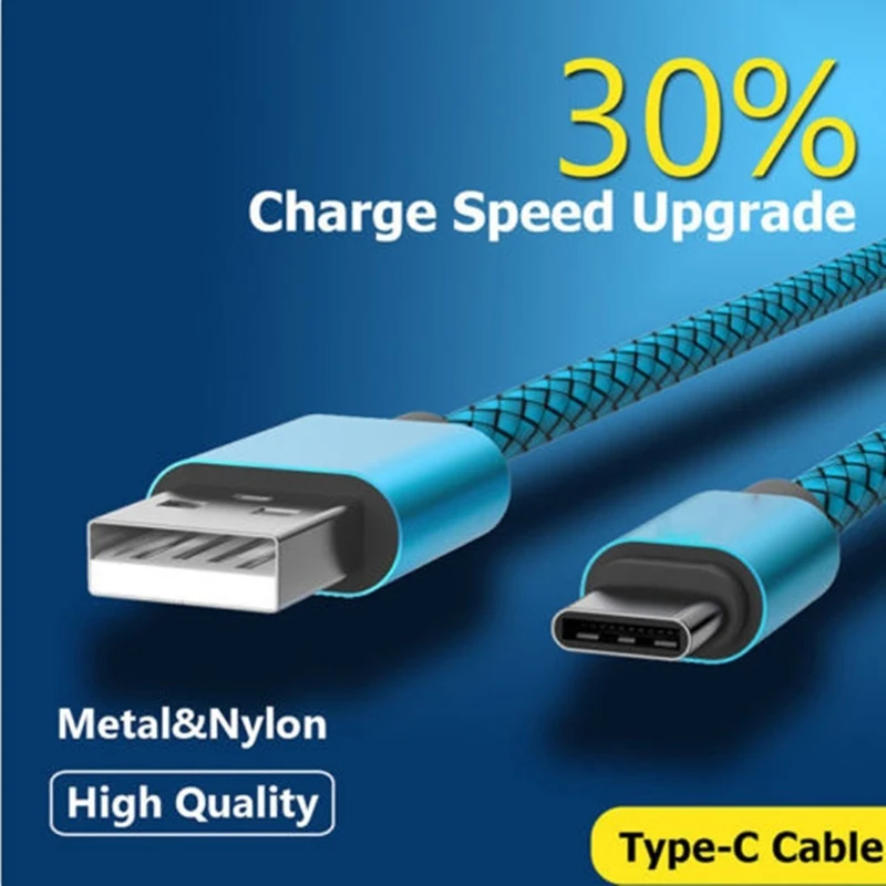 USB Type-C кабель быстрое зарядное устройство для huawei p20 lite / mate 20 pro honor 10 9 Xiaomi mi a1 a2 8 mi8