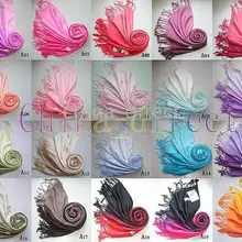 Новинка шарф из искусственного шелка шаль Обёрточная бумага женские шарфы 2 тон 30 Цвета 30 шт./лот