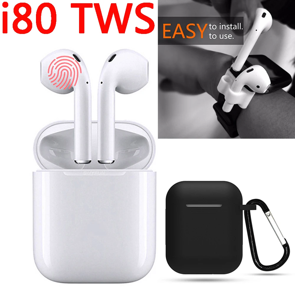 

I80 Tws 2019 Pop-up Air Wireless Bluetooth Earphones Pods Touch Control Earbuds 1:1 Size Headset Pk i10 i16 i20 i30 i60 tws