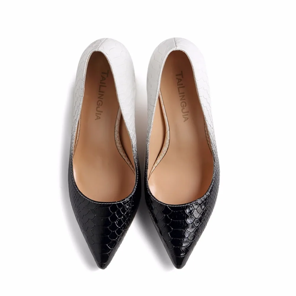 women high heel pumps pointed toe heels dress shoes black bottom (37)