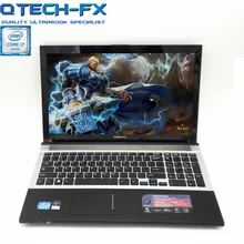 Игровой ультрабук 15," i7 SSD 512 ГБ, 8 ГБ ОЗУ, процессор Intel Core i7, Windows 10/7, DVD, металлический ноутбук, арабский, AZERTY, испанская, русская клавиатура