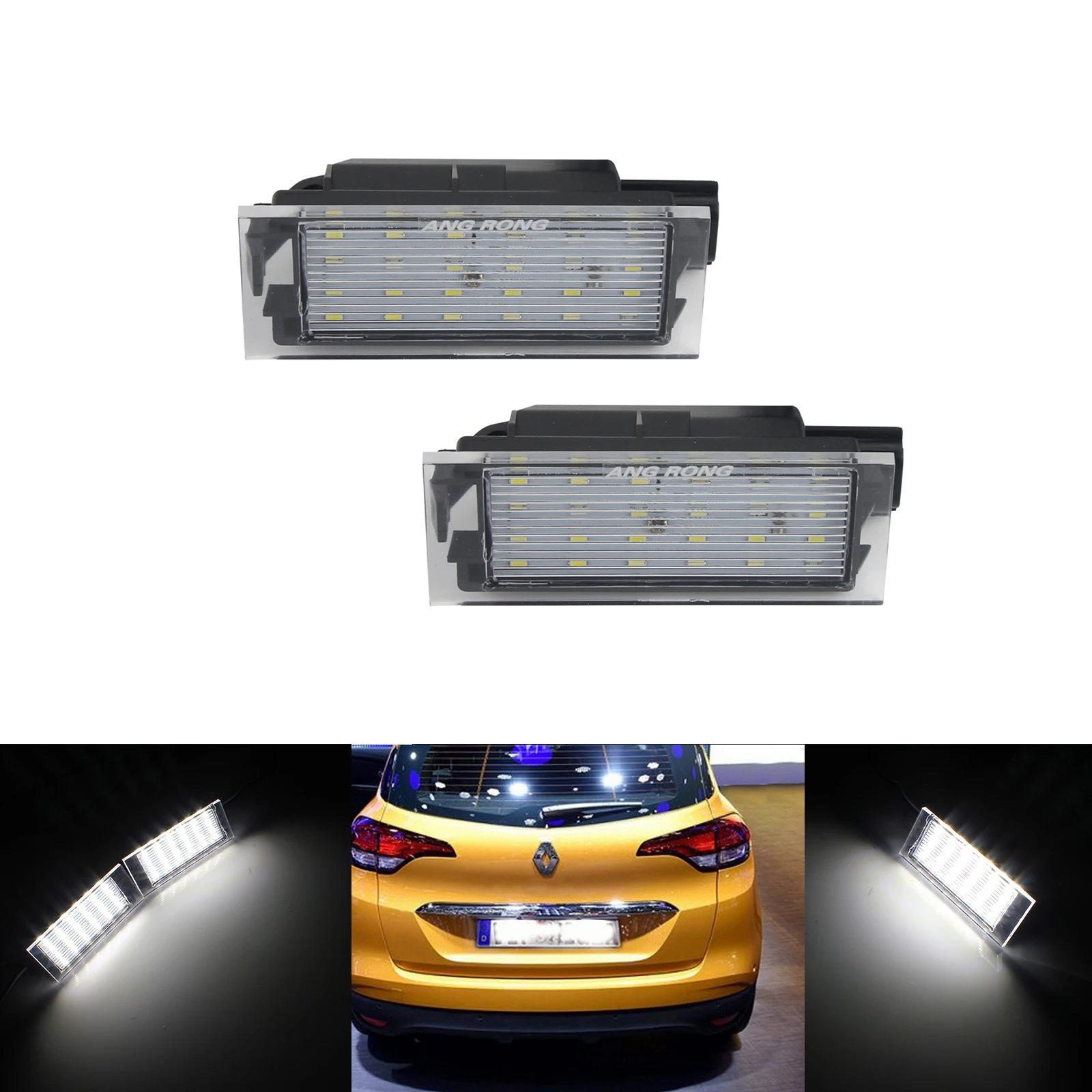 number plate with led light