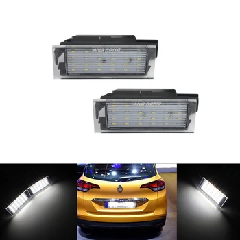 

ANGRONG 2X License Number Plate LED Light Canbus For Renault Laguna Master Megane Trafic MK3