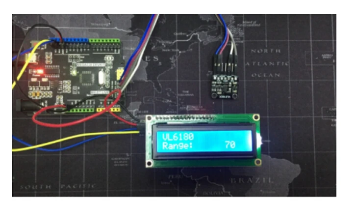 VL6180 VL6180X начиная Сенсор дальномер оптический модуль для Arduino I2C Интерфейс 3,3 5 V ИК-излучатель окружающий свет TOF