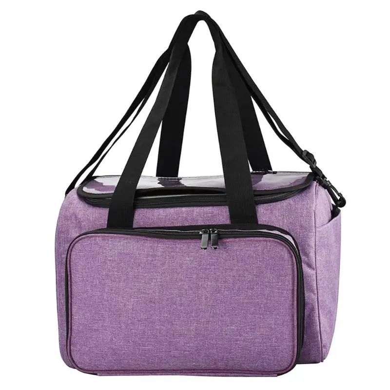 Многофункциональные крючки для вязания крючком, сумка для хранения пряжи DIY, спицы, пряжа, сумка для шитья, органайзер, сумка-держатель - Цвет: Фиолетовый