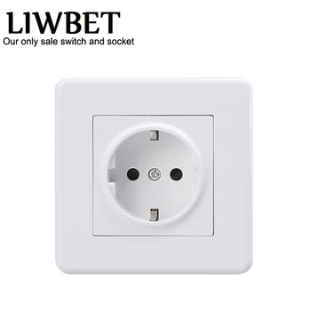 

16A Europe wall socket and white color Germany standard socket with outlet