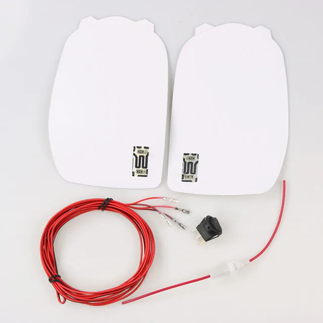 Universal DC 12V Car Electric Mirror Glass Heated Pad Mat Defoggers Remove Ice Rain Frost Safe driving Frost Side Mirror