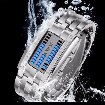

Creative Men Watches Digital LED Display Water Shock Resistant Lover's Wrist Watches Female Clock Men reloj hombre 2018 SKMEI