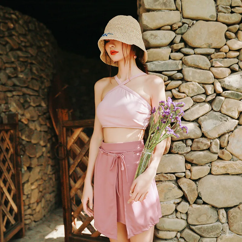 Купальники Для женщин бикини 3 предмета Фитнес комплект бесшовные спортивный