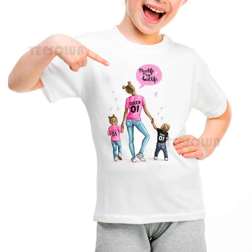 Verão Moda Harajuku Roupas Pai-Filho Tendência Branco