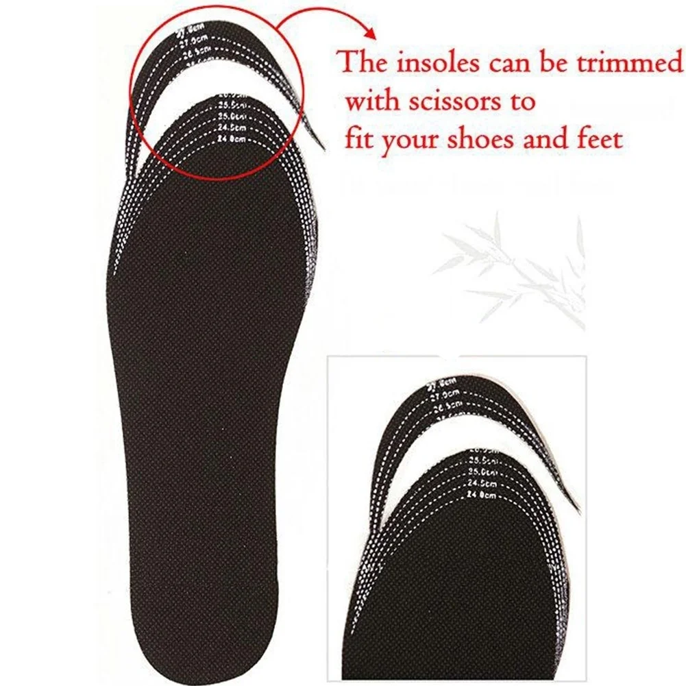 Бамбуковый уголь дезодорант подушка ноги вставки обуви колодки стельки Новые