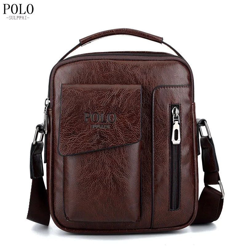 

SULPPAIPOLO Brand Men's Messenger Bag Men's Soft Leather Shoulder Bag Business Messenger Bag Casual Bag vintage bag PI718