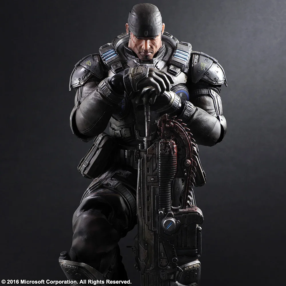 

PLAY ARTS 27cm Gears Of Wars Marcus Fenix Action Figure Model Toys