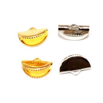 

PDFLKR 100pcs Round Base Diy Jewelry Making Accessories Wholesale Claw clasp Clasps Hooks Findings With Loop Clasp clip