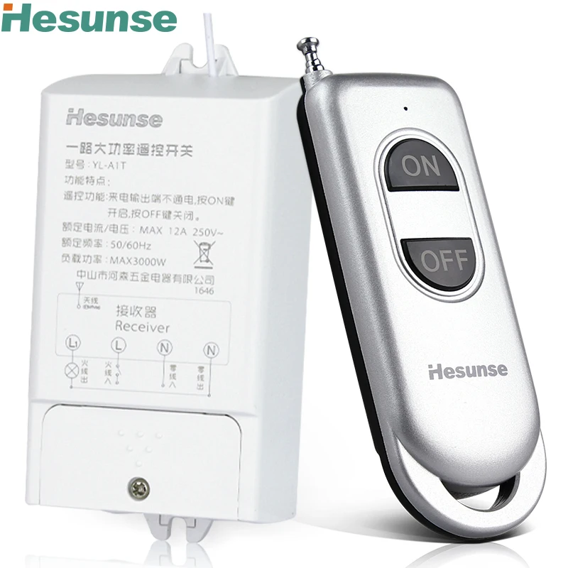 

Free shipping YL-A1T > 500M 110V-220V Long Distance One Way High Power 3000W Remote Control Switch