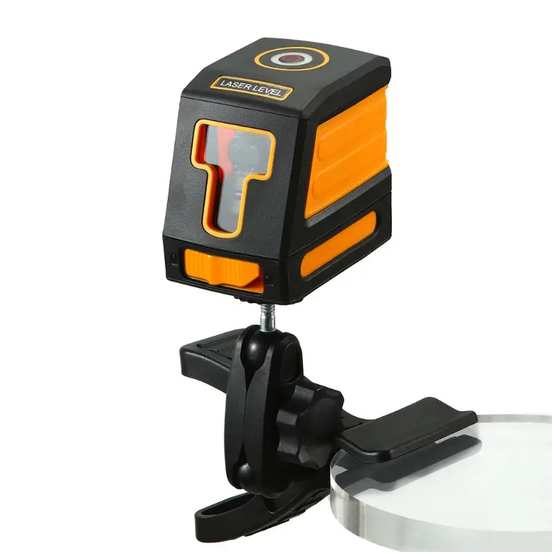 2 Lines Laser Level Self-leveling Red Cross Laser Lines IP54 with Bracket Clip