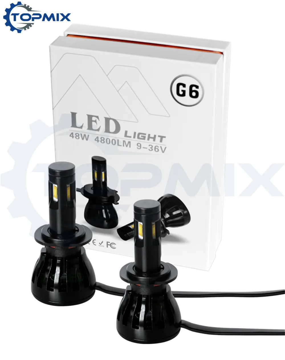 2016 Newest H7 LED Car Headlight Bulb Kit 96W 9600lm Auto Front Light