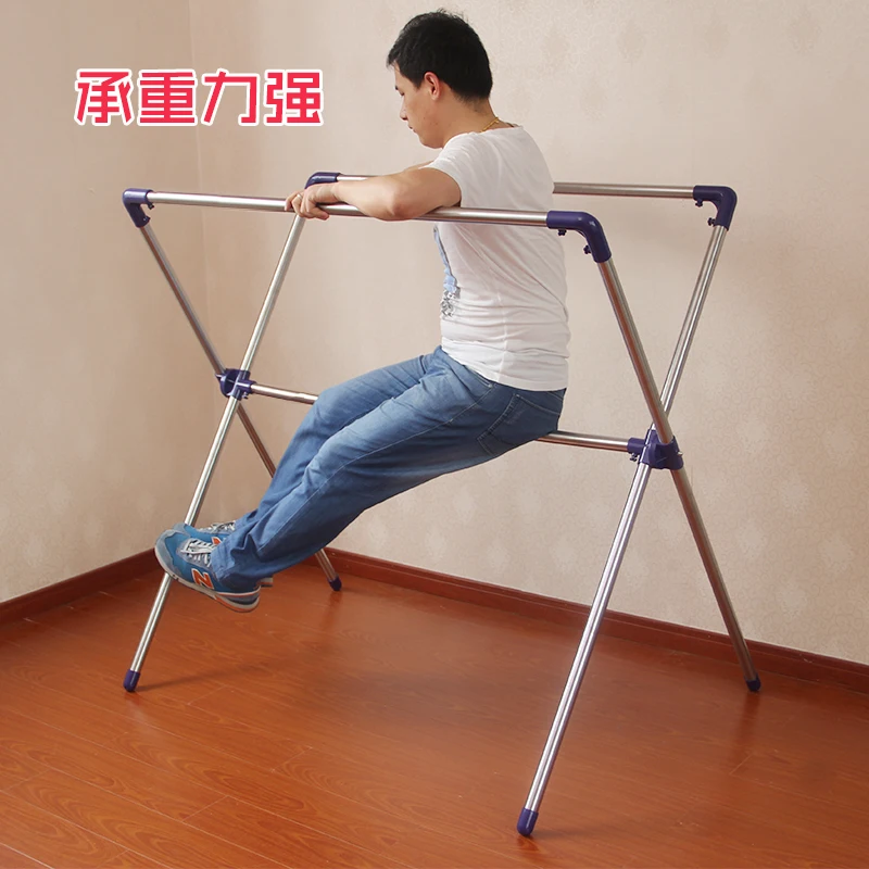 Racks landing double rod racks lift telescopic rods drying thicker coat