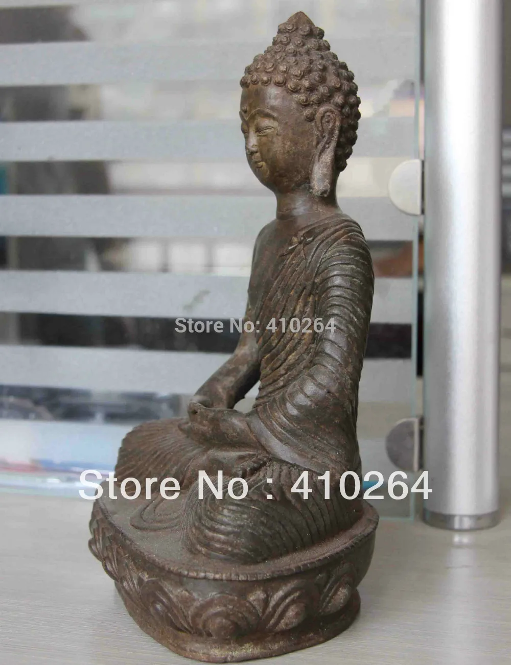 

[old craft ] Chinese Folk Buddhism Copper bronze Sakyamuni Tathagata Buddha Statue (A0314)
