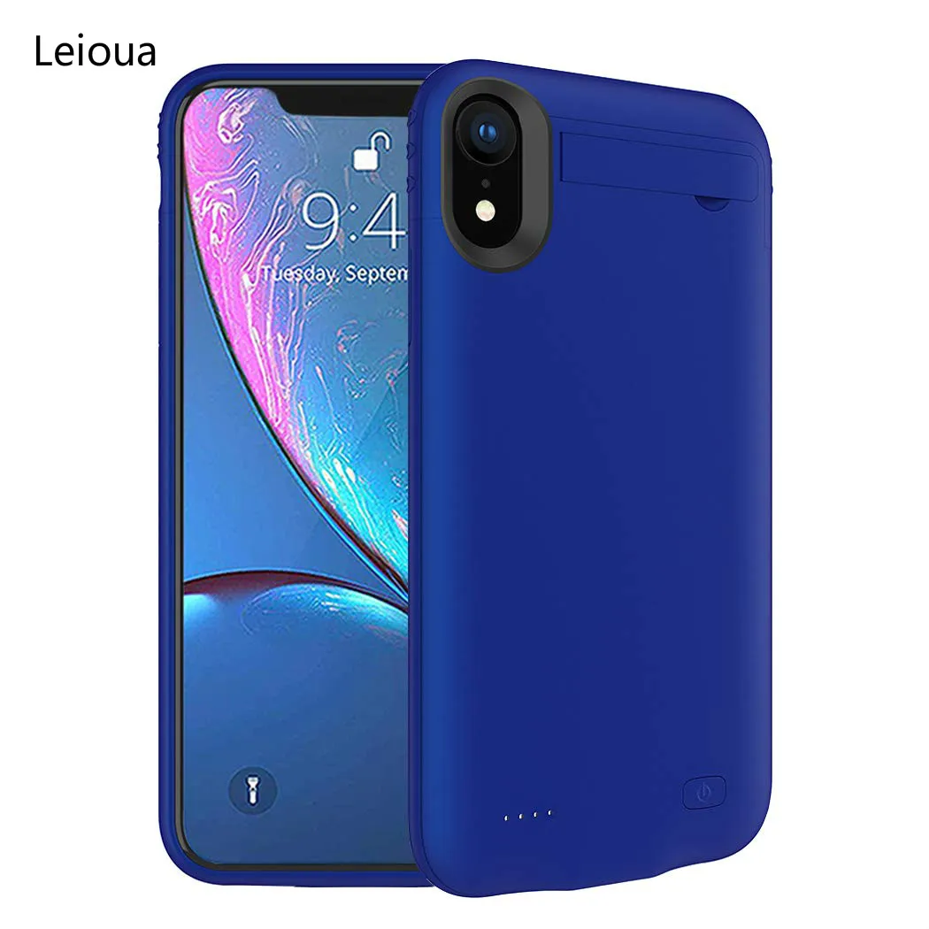 Портативный чехол Leioua для iPhone XR с зарядным устройством 4200 мАч | Мобильные
