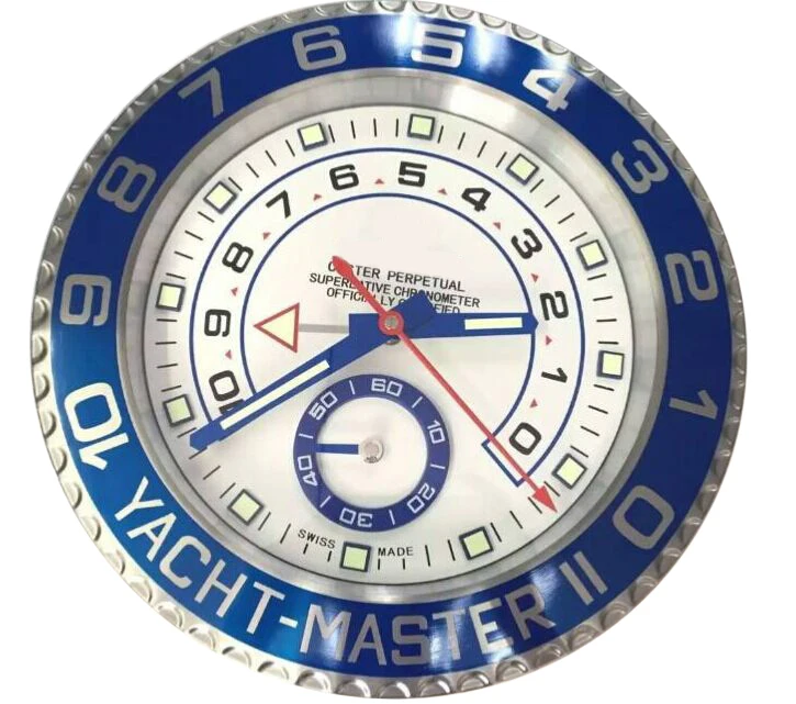 

luxury metal watch shape wall clcok for best gifts
