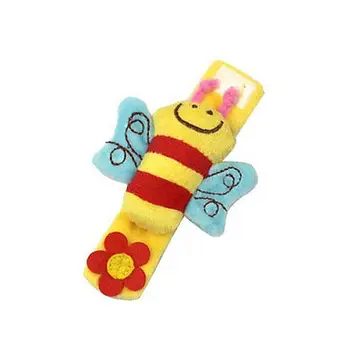 

2017 Cute Lovely Boy Girl Children Baby Handbell Cartoon Animal Wrist Bells Rattle Playing Developmental Kids Toys