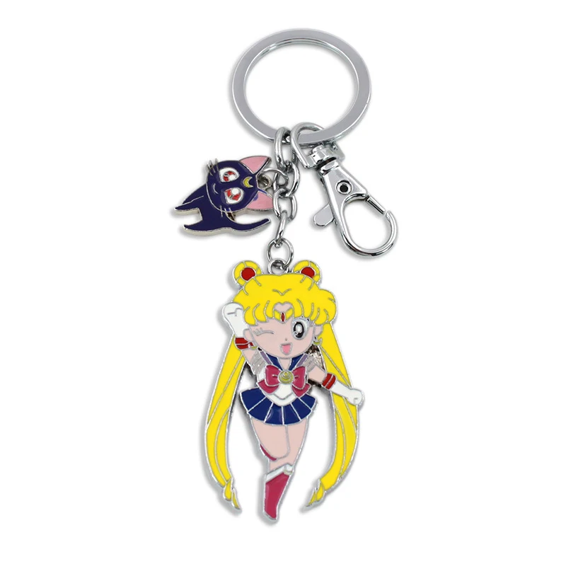 Экшн фигурка Sailormoon игрушка в виде кота из сплава модель брелка милый мультяшный