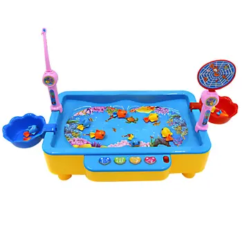 

Children's Kids Fishing Board Toy Game Fish Electric Magnetic Educational Rotating FJ88