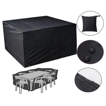 

123*123*74CM Oxford Furniture Cover Large Size Waterproof Outdoor Rain Cover Table Chair Sofa Dustproof Cover Case 3