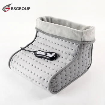 

Bellavie Electric Heating Pad for foot warmer with massage Heat Therapy Pain Relief Cosy Flannel 30*30*24cm Grey (220V EU Plug)