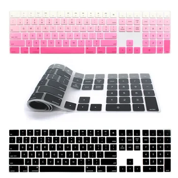 

Silicone Skin Keyboard Cover For Apple Magic Keyboard 2019 NEW Magic Keyboard with Numeric Keypad MQ052LL/A A1843 Soft