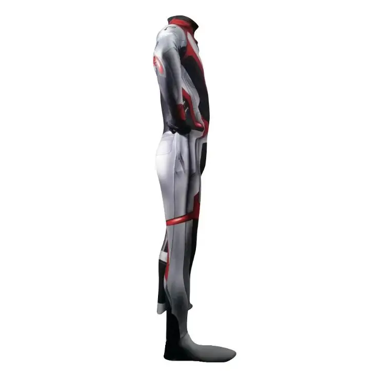 Free Shipping Avengers Endgame Quantum Realm Cosplay Costume Superhero Iron Man Captain Marvel Zentai Bodysuit Suit Jumpsuits