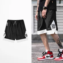 Хип-хоп, брендовые короткие штаны, мужские шорты для скейтборда, высокая улица, темные душ, мужские уличные шорты, корейская мода, мужские шорты для отдыха