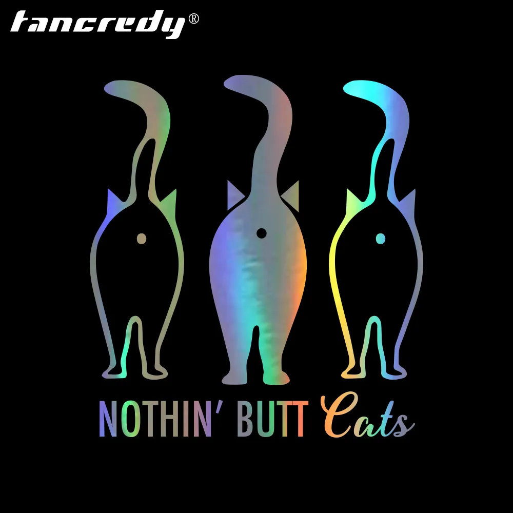 

Tancredy Nothing Butt Cats Animals Car Bumper Stickers and Decals Car Styling Decoration Door Body Window Vinyl Stickers